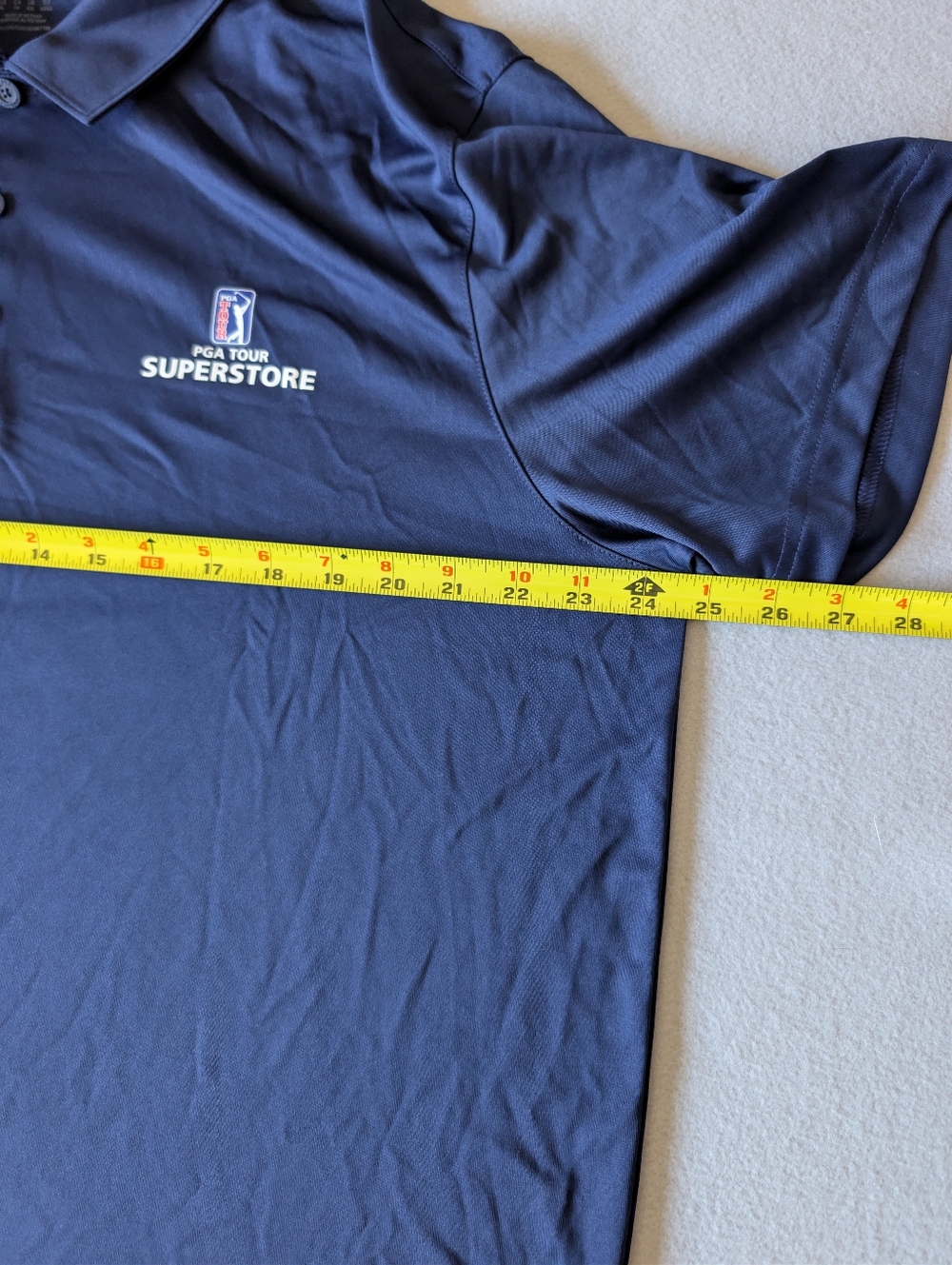 Mens Puma PGA Tour Superstore Golf Lightweight Polo Shirt Navy Blue XL image 6